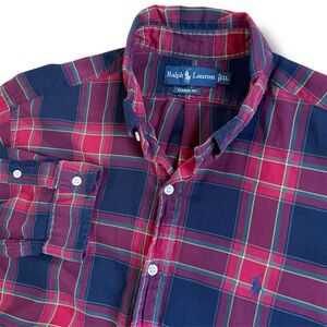Polo Ralph Lauren Men’s XL Classic Fit Flannel Shirt Christmas VTG Red Green‎